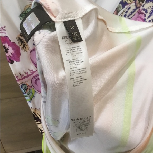 Roberto Cavalli Floral Sleeveless Dress shoulder Pin - EU38 - Picture 10 of 10